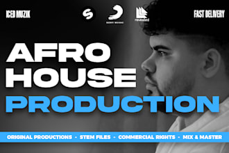 make afro house song, deep house music track