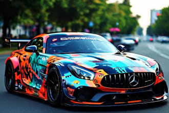 awesome car wrap design and vehicle wrap design