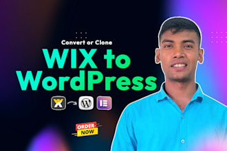 convert or clone wix, weebly, squarespace, webflow to wordpress website design