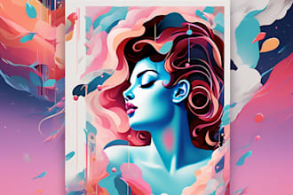 create unique abstract album cover art for your music