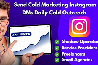 send cold marketing instagram dms for you, daily cold outreach dms