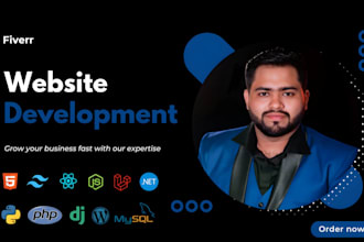 build or rebuild website development full stack developer create custom website