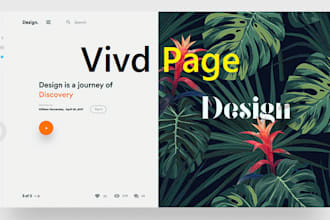 make a dynamic and animated landing page