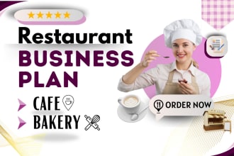 create restaurant, cafe and bakery business plan
