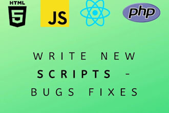 write a custom script, code for you