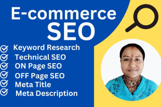 do ecommerce seo and optimize woocommerce or shopify store to boost sales