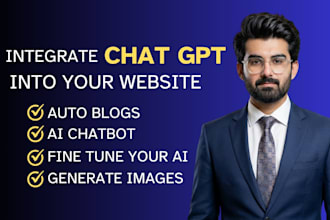 integrate chatgpt open ai API in wordpress website for autoblog and ai chatbot