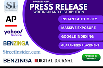 do pr distribution, press release published and guest post