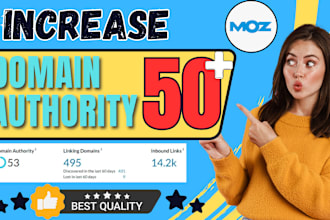 increase moz da domain authority 50 plus with SEO backlinks