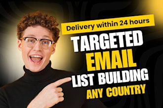 provide niche targeted email list building for email marketing