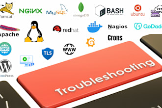 setup and fix apache, tomcat, nginx, mysql, mogodb, SSL, dns, vps server issues