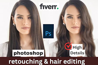 retouch and straighten up your curly and messy hair