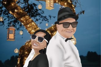 create solo or couple portraits