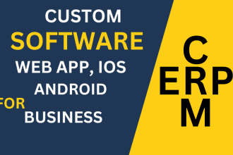 custom crm software development, web application database management,ios android