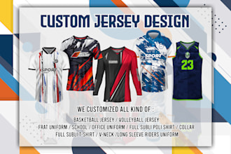 design full custom sublimation jersey and basketball uniform