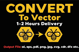 design, redesign, fix, manual vector trace your logo or image