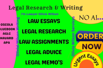 perfectly do law,essay, business law, legal research and memo