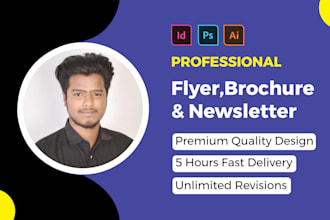 provide professional flyer, brochure, and newsletter design service
