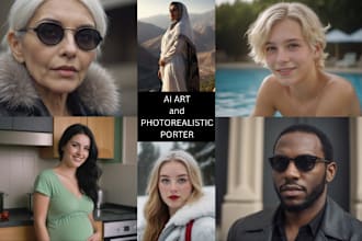 create realistic character portraits using ai, focus