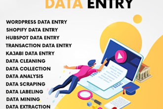 data entry, lead generation, and internet research