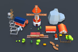 create 3d model props for games