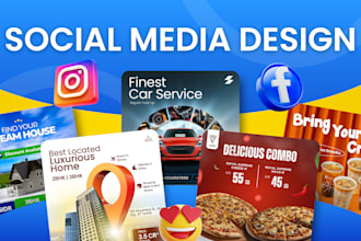 design engaging instagram posts, ads, and banners