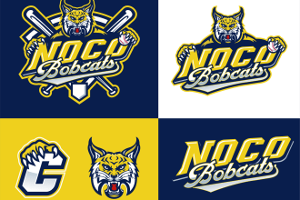mascot, cartoon or sports logo for club,  t shirts, events