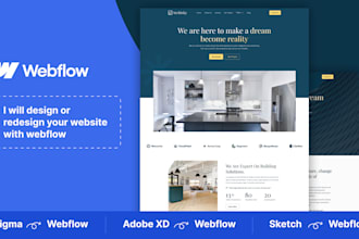 design or redesign your website with webflow