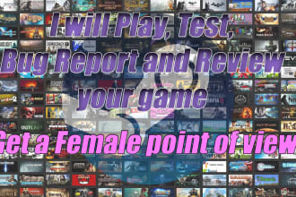 test, bug report and review your game on steam