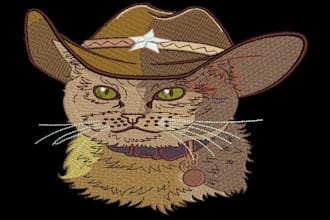 embroidery digitizing logo, digitize image for embroidery, in dst, pes, jef etc