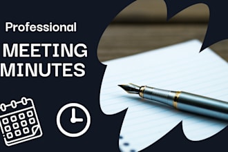 transcribe your audio or video recordings into meeting minutes