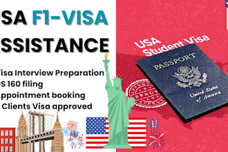 help you with USA f1 visa interview and application