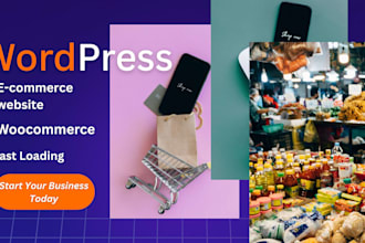 design a fast loading ecommerce website with wordpress