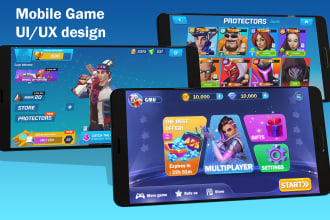 design fantasy game ui ux and game graphics