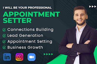 be your social media manager and b2b appointment setter