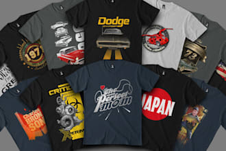 create t shirt design and typography