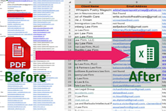 convert PDF to xls, scanned image to excel, any pdf file to editable or fillable