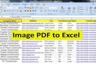 convert pdf to xls, and pdf to word in 24 hours
