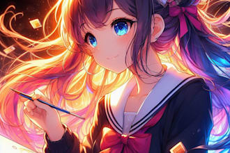 draw beautiful anime art and manga art