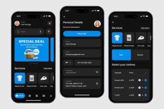 develop dry cleaning app, laundry app, house cleaning app