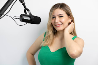 record a female spanish voice over for your podcast