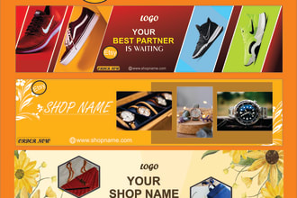 design banners for etsy, youtube, facebook cover, twitter header