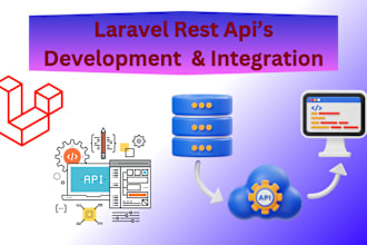 create rest API development and integration in laravel
