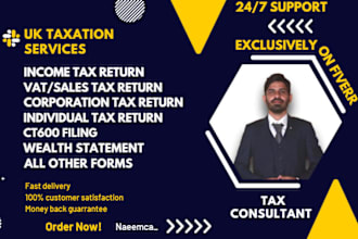 minimise and efile UK individual,smes,corporate tax returns ct600