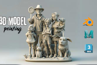 sculpt high detailed model 3d printinting