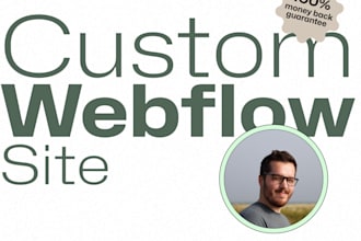 develop a custom webflow website optimized for SEO and speed