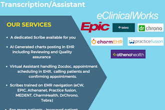 do virtual medical scribing and assistant