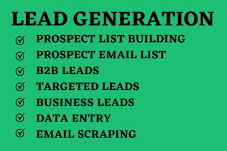 do b2b linkedin lead generation business prospect valid email list building