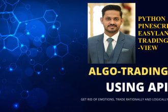 develop a trading strategy in pinescript tradingview or python