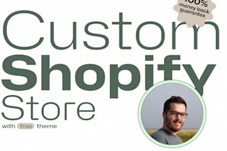 create your shopify store with a free theme and setup